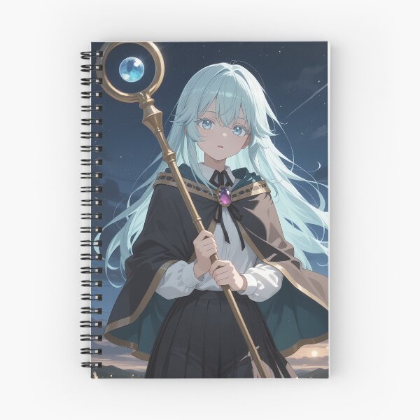 Item preview, Elfaria Albis Serfort Wistoria Wand and Sword Moonlit Staff Vigil designed and sold by Tokyonomad.