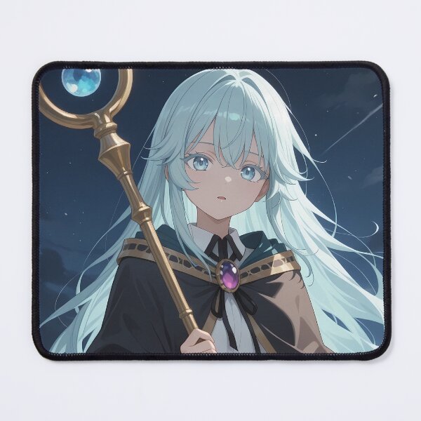 Item preview, Elfaria Albis Serfort Wistoria Wand and Sword Moonlit Staff Vigil designed and sold by Tokyonomad.