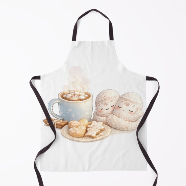 Item preview, Cute sleeping mittens beside hot cocoa and cookies designed and sold by jgvisualarts.