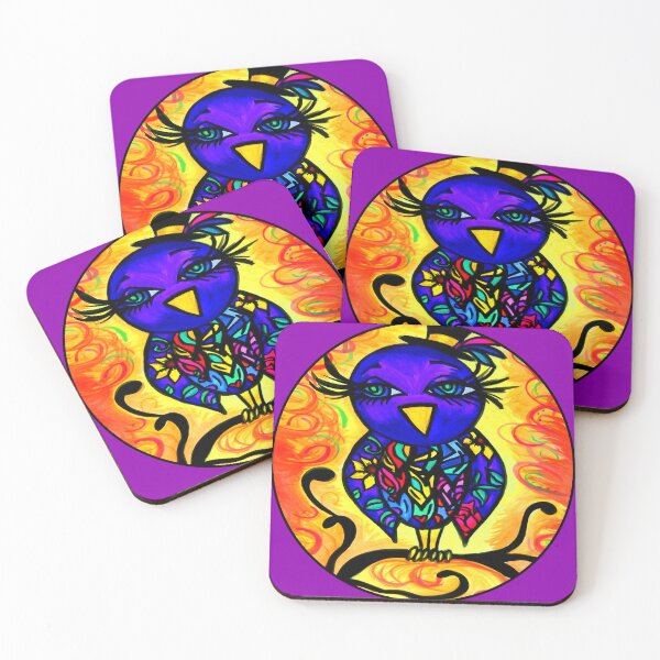 Item preview, Purple Floral Bird  designed and sold by artbyomega.