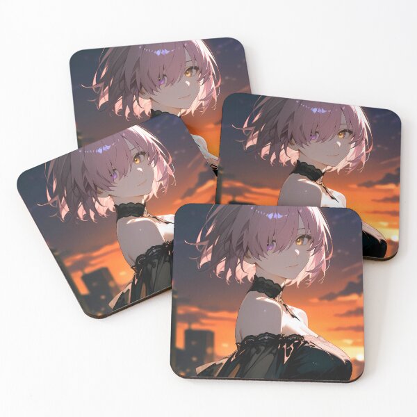 Item preview, Shielder Mash Kyrielight Sunset Glow Black Dress Fate Grand Order Anime Girl designed and sold by Tokyonomad.