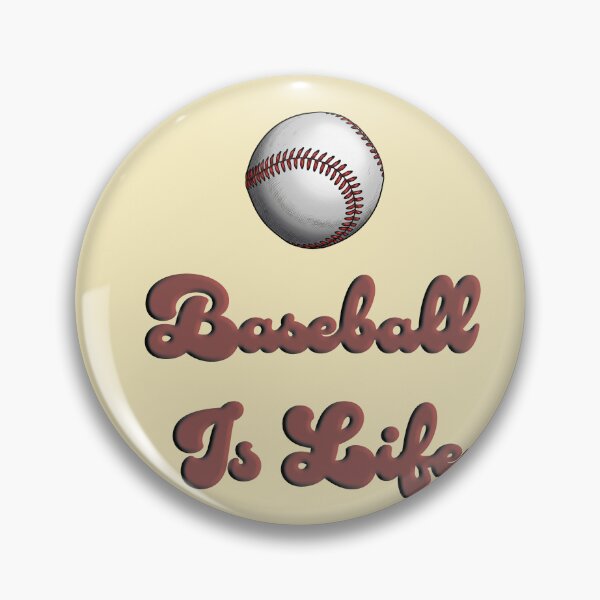 Artikelvorschau, Vintage Baseball Is Life Retro-Schriftzug Sportliche Illustration entworfen und verkauft von Terry Bain.
