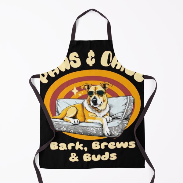 Item preview, Paws and Chill Retro Dog - Bark Brews and Buds Graphic designed and sold by GenZFashion000.