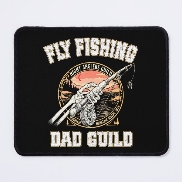 Item preview, Fly Fishing Dad Guild Night Anglers Skeleton Hand fishing rod fly fisherman fish whisperer dad designed and sold by Jt41.