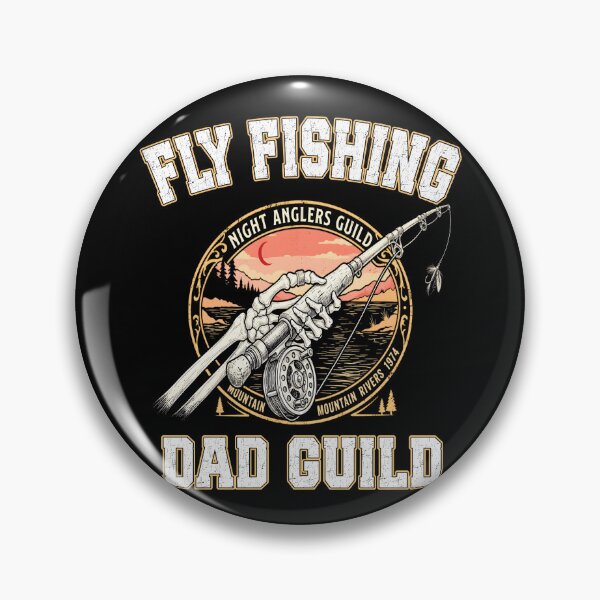 Item preview, Fly Fishing Dad Guild Night Anglers Skeleton Hand fishing rod fly fisherman fish whisperer dad designed and sold by Jt41.