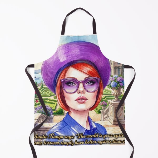 Item preview, Fancy Auntie Ñanga The World Is Your Oyster: Funny Luxury Travel Art designed and sold by KabronX.