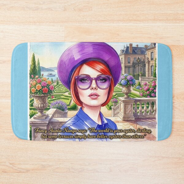 Item preview, Fancy Auntie Ñanga The World Is Your Oyster: Funny Luxury Travel Art designed and sold by KabronX.
