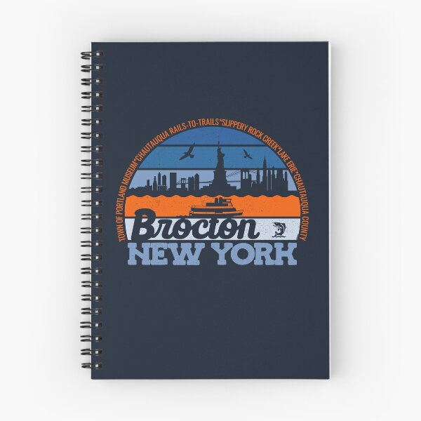Item preview, Brocton New York Sunset Retro Vintage Local Pride Logo designed and sold by CRHPOD20.