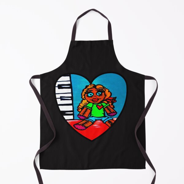 Item preview, Heart Voodoo Doll with piano keys background designed and sold by artbyomega.
