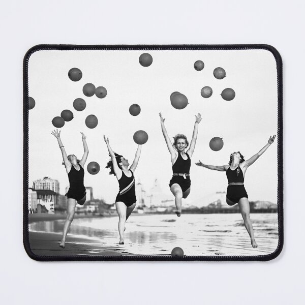 Item preview, Beach Dancers Vintage Black and White Old Photo designed and sold by IconicArchive.