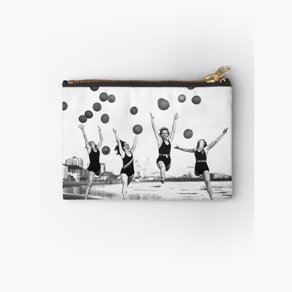 Item preview, Beach Dancers Vintage Black and White Old Photo designed and sold by IconicArchive.