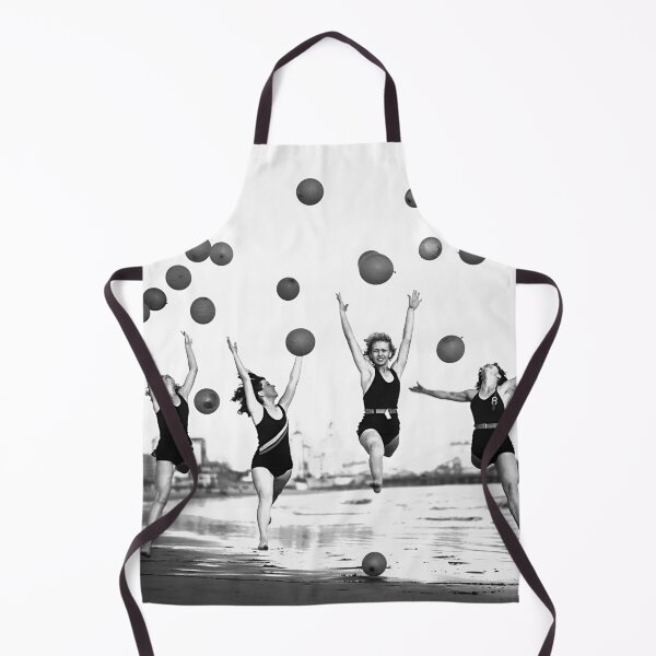 Item preview, Beach Dancers Vintage Black and White Old Photo designed and sold by IconicArchive.