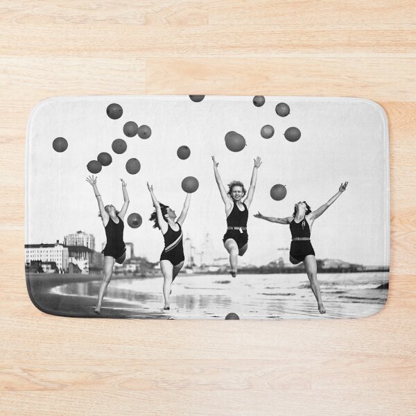 Item preview, Beach Dancers Vintage Black and White Old Photo designed and sold by IconicArchive.