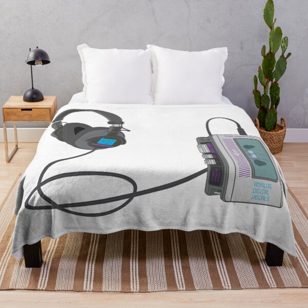 Item preview, Retro Walkman Cassette Player Graphic Tee (Gray Colorway) – 80s 90s Music Nostalgia Y2K Streetwear T-Shirt designed and sold by analogdigitalvz.