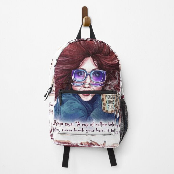 Item preview, Auntie Ñanga Morning Chaos Fuel: Funny Coffee & Bedhead Art designed and sold by KabronX.