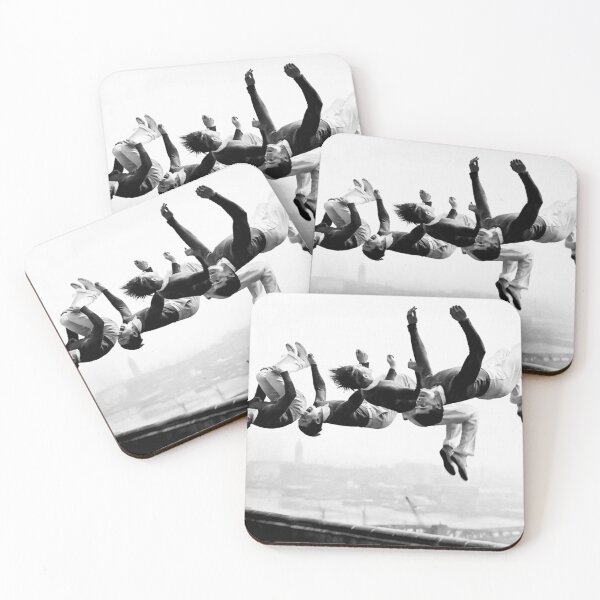Item preview, Men Gymnasts On Roof, Vintage Black and White Old Photo designed and sold by IconicArchive.