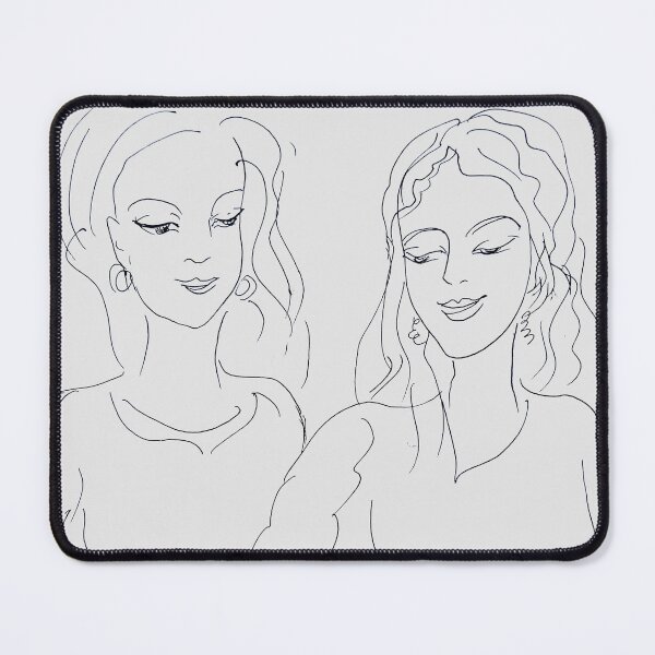 Item preview, Minimalist Line Art Women Duo Elegant Feminine Body designed and sold by TinTinBloom.