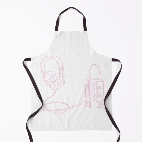 Item preview, Retro Walkman Cassette Player Graphic Tee (Light Pink Lines) – 80s 90s Music Nostalgia Y2K Streetwear T-Shirt designed and sold by analogdigitalvz.