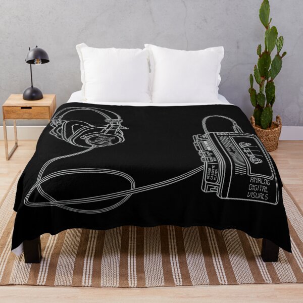 Item preview, Retro Walkman Cassette Player Graphic Tee (Gray Lines) – 80s 90s Music Nostalgia Y2K Streetwear T-Shirt designed and sold by analogdigitalvz.