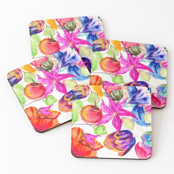 Item preview, Colorful Floral Pattern Watercolor Abstract Garden designed and sold by TinTinBloom.