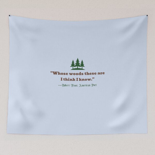 Item preview, Whose Woods These Are – Robert Frost designed and sold by Novel Works Studio.