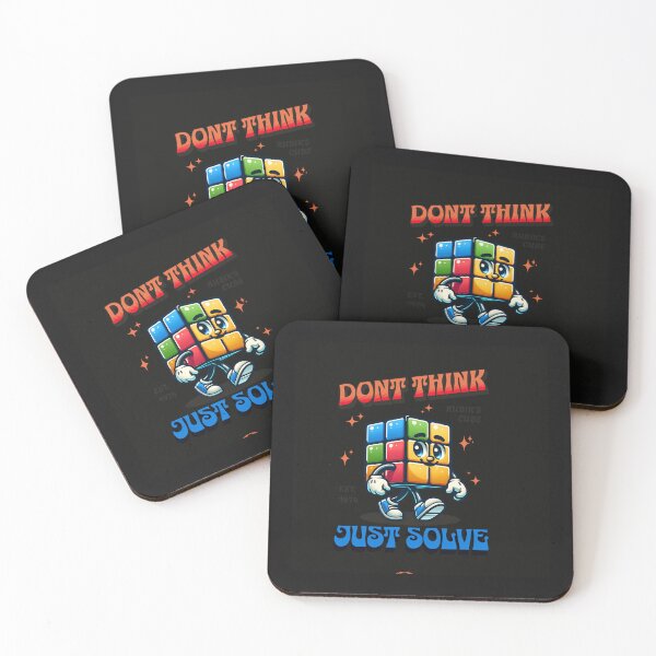 Item preview, Cartoon Puzzle Cube Solver Est 1974 Just Solve designed and sold by Tsugraf Designs.