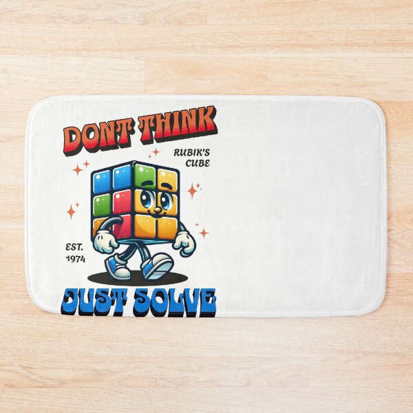 Item preview, Cartoon Puzzle Cube Solver Est 1974 Just Solve designed and sold by Tsugraf Designs.