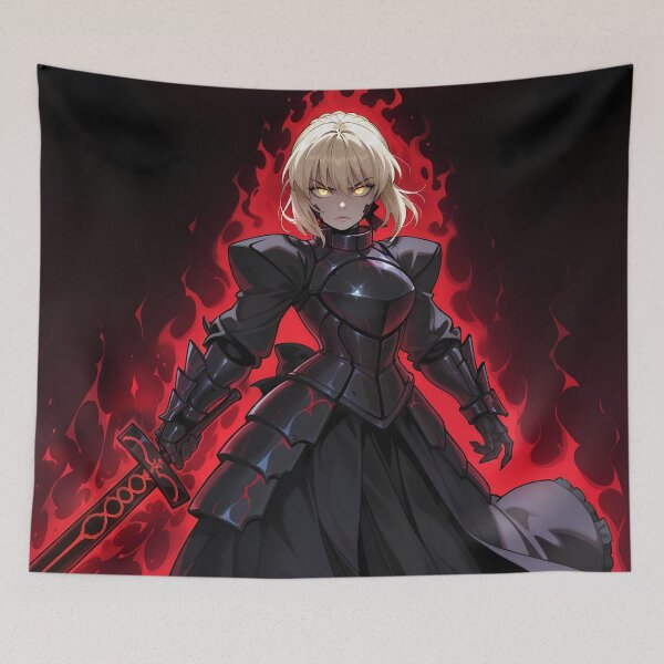 Item preview, Saber Alter Fate Stay Night Dark Fiery Anime Girl Power designed and sold by riadjamai.