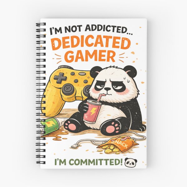 Item preview, Dedicated Gamer Funny Panda Gaming Quote Design designed and sold by ZenvyraLab.