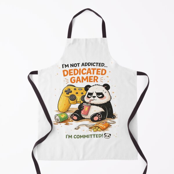 Item preview, Dedicated Gamer Funny Panda Gaming Quote Design designed and sold by ZenvyraLab.