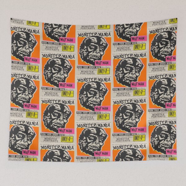 Item preview, Wolf Man Monster Mania Vintage Advertising Poster designed and sold by WigOutlet.