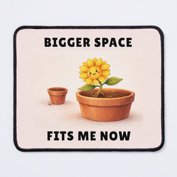 Item preview, Bigger Space Fits Me Now – Sunflower Growth Tee designed and sold by QuietlyBecoming.