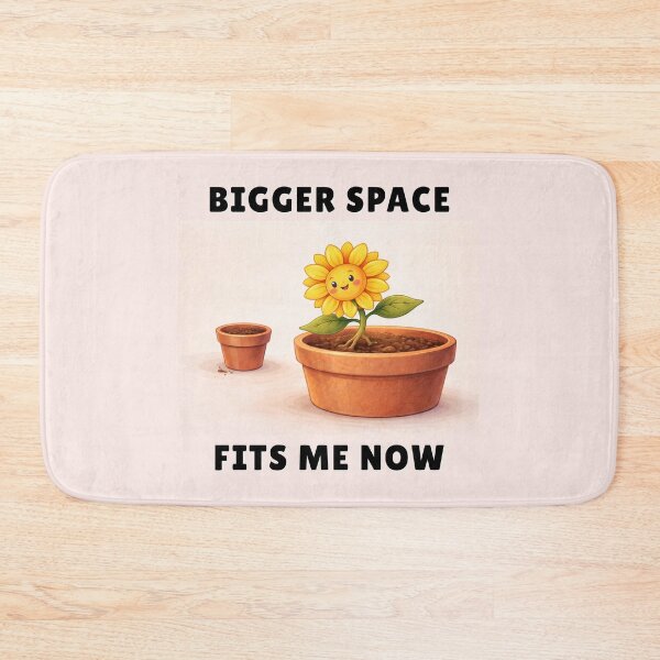 Item preview, Bigger Space Fits Me Now – Sunflower Growth Tee designed and sold by QuietlyBecoming.