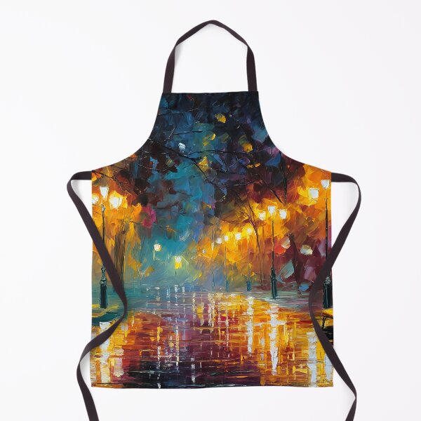 Item preview, Rainlit Park Walk Under Glowing Streetlights designed and sold by FlaskLab.