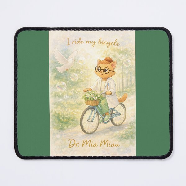 Item preview, I ride my bicycle - Dr. Mia Meow designed and sold by drmiamiau.