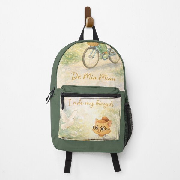 Item preview, I ride my bicycle - Dr. Mia Meow designed and sold by drmiamiau.