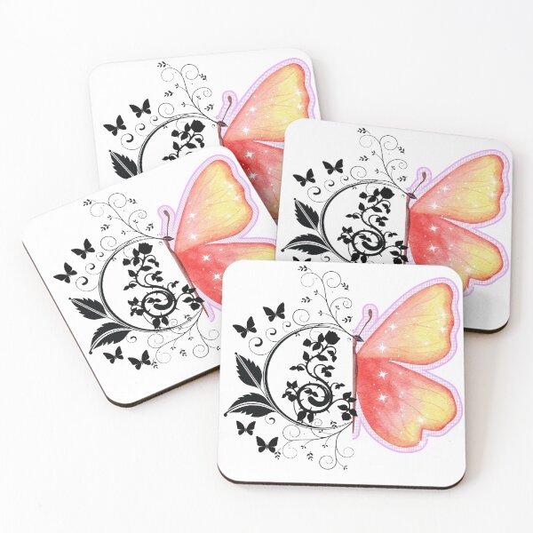 Artikelvorschau, Split Butterfly – Floral & Watercolor. entworfen und verkauft von Bluepanda21.