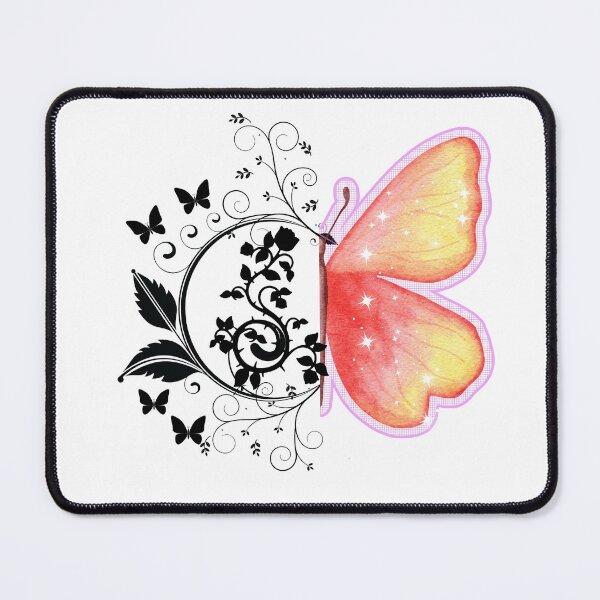 Artikelvorschau, Split Butterfly – Floral & Watercolor. entworfen und verkauft von Bluepanda21.