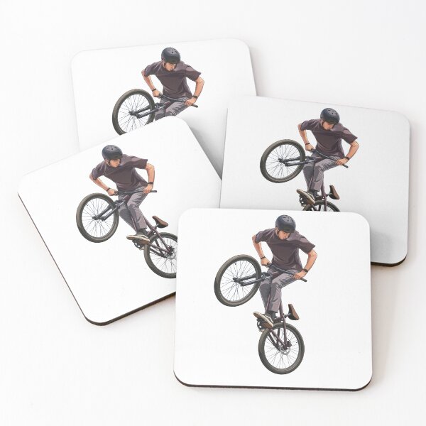 Item preview, BMX Rider Performing Mid-Air Tailwhip Trick designed and sold by RafinaArt.