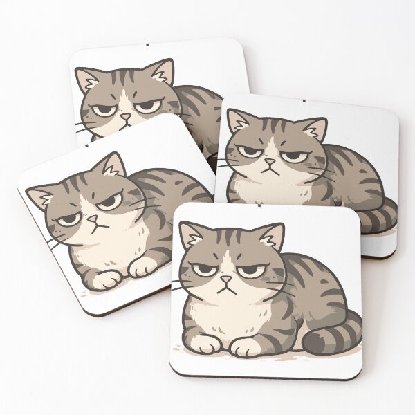 Item preview, grumpy cat, angry cat, moody cat, attitude cat, funny cat, meme cat, humor sarcastic cat, antisocial, vibe, introvert mood, leave me alone not today tired mood, annoyed aesthetic designed and sold by DynastyCraft.