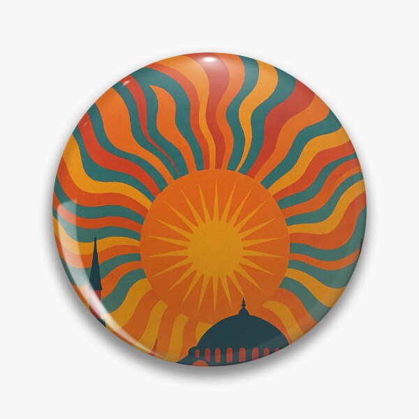 Item preview, Trippy Psychedelic Poster of Istanbul | Vibrant Eurasian Cityscape | Surreal Bosphorus Travel Art designed and sold by PaintedPixels01.
