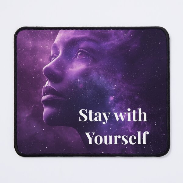 Item preview, stay with yourself | purple cosmic aesthetic designed and sold by MysticPurpleHue.