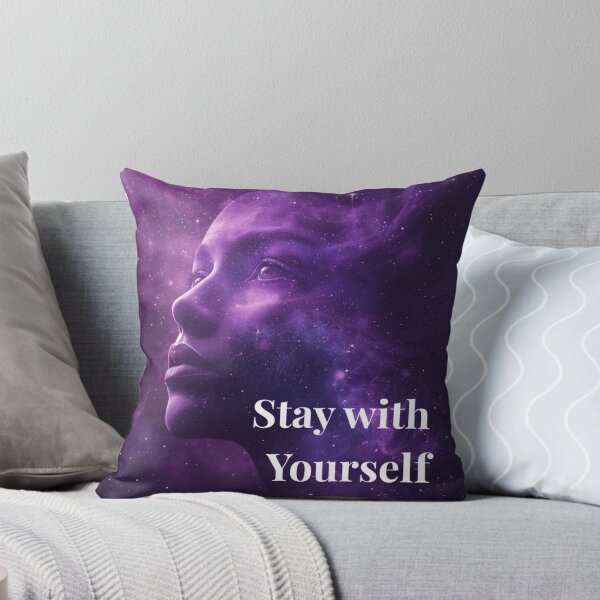 Item preview, stay with yourself | purple cosmic aesthetic designed and sold by MysticPurpleHue.