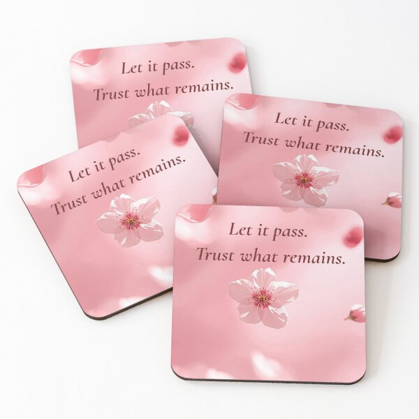 Item preview, let it pass. trust what stays. | soft pink aesthetic designed and sold by MysticPurpleHue.