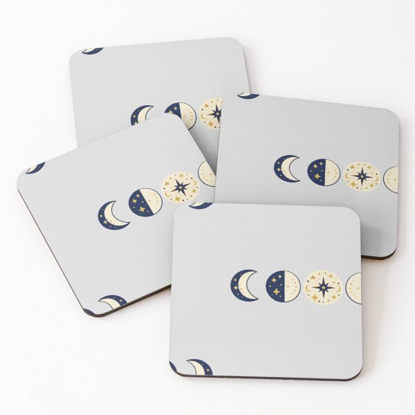 Item preview, Minimalist Geometric Moon Phases Vector Illustration Set designed and sold by Artyoka.