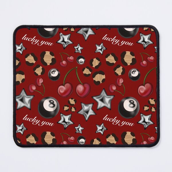 Item preview, Red Cherry Lucky 8 Ball Star Leopard Pattern designed and sold by issie kate.