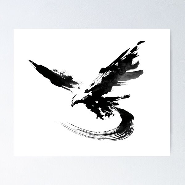 Item preview, Brushstroke Eagle 9 designed and sold by FlaskLab.