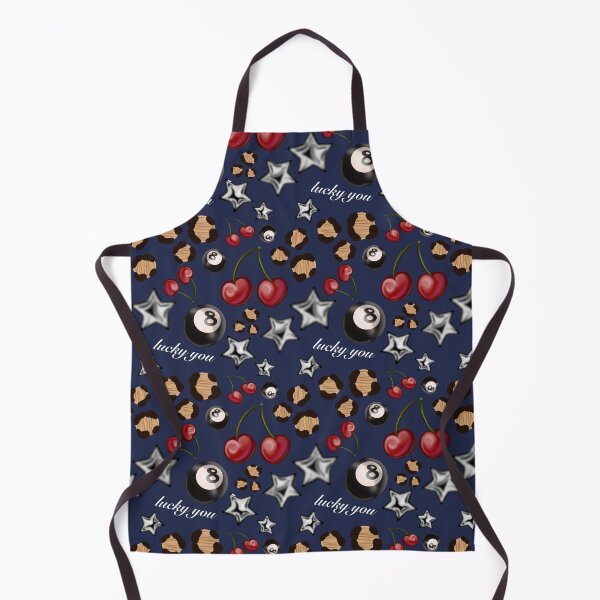 Item preview, Navy Blue Cherry Lucky 8 Ball Star Leopard Pattern designed and sold by issie kate.