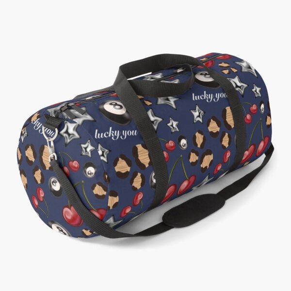 Item preview, Navy Blue Cherry Lucky 8 Ball Star Leopard Pattern designed and sold by issie kate.