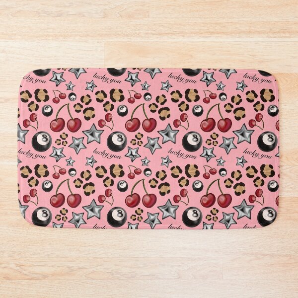 Item preview, Pink Cherry Lucky 8 Ball Star Leopard Pattern designed and sold by issie kate.
